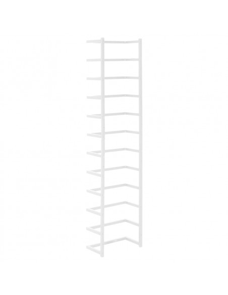 Portasciugamani Bianco 24x12x96 cm in Acciaio