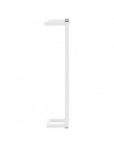 Portasciugamani Bianco 12,5x12,5x60 cm in Acciaio