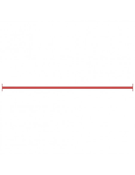 Sbarra da Gioco 125 cm in Acciaio Rosso