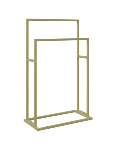 Portasciugamani da Pavimento Oro 48x24x78,5 cm in Ferro