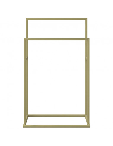 Portasciugamani da Pavimento Oro 48x24x78,5 cm in Ferro