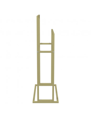 Portasciugamani da Pavimento Oro 48x24x78,5 cm in Ferro