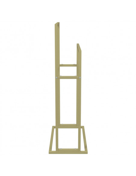 Portasciugamani da Pavimento Oro 48x24x78,5 cm in Ferro
