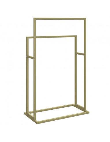Portasciugamani da Pavimento Oro 48x24x78,5 cm in Ferro