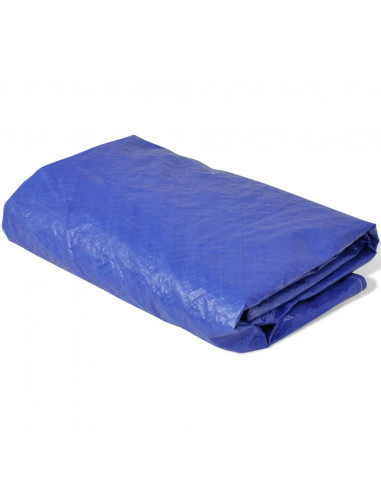 Telo Copertura per Trampolino Elastico in PE 450-457 cm 90 g/m²