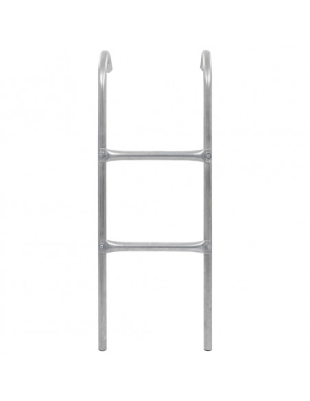 Scaletta per Trampolino Elastico 2 Gradini in Acciaio Argento 102,6 cm