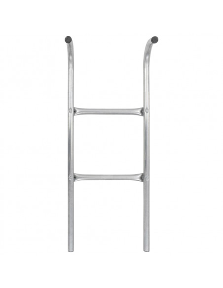 Scaletta per Trampolino Elastico 2 Gradini in Acciaio Argento 102,6 cm