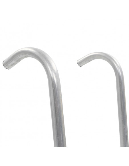 Scaletta per Trampolino Elastico 2 Gradini in Acciaio Argento 102,6 cm