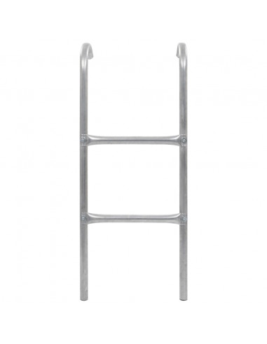 Scaletta per Trampolino 2 Gradini in Acciaio Argento 72 cm
