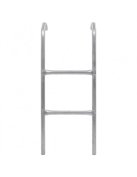 Scaletta per Trampolino 2 Gradini in Acciaio Argento 72 cm