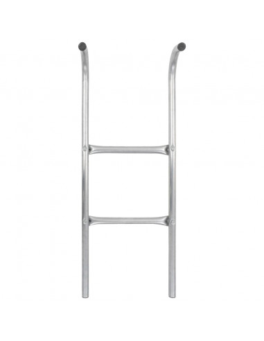 Scaletta per Trampolino 2 Gradini in Acciaio Argento 72 cm