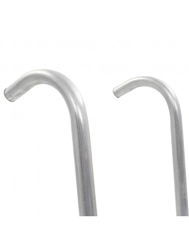 Scaletta per Trampolino 2 Gradini in Acciaio Argento 72 cm