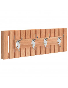 Appendiabiti da Parete 42x8,5x14 cm in Legno Massello di Noce 2