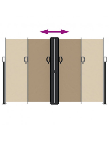 Tenda da Sole Laterale Retrattile Tortora 160x1200 cm