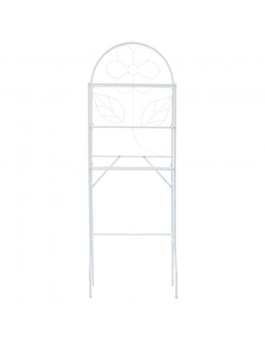 Scaffale da Bagno Bianco 60x33x174 cm