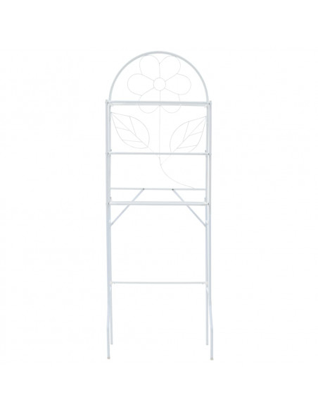 Scaffale da Bagno Bianco 60x33x174 cm