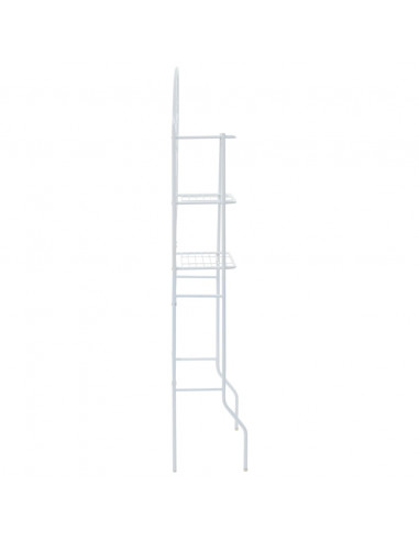 Scaffale da Bagno Bianco 60x33x174 cm