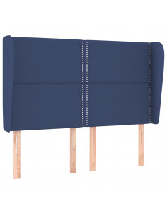 Testiera ad Orecchio Blu 147 x 23 x 118/128 cm in Tessuto 2