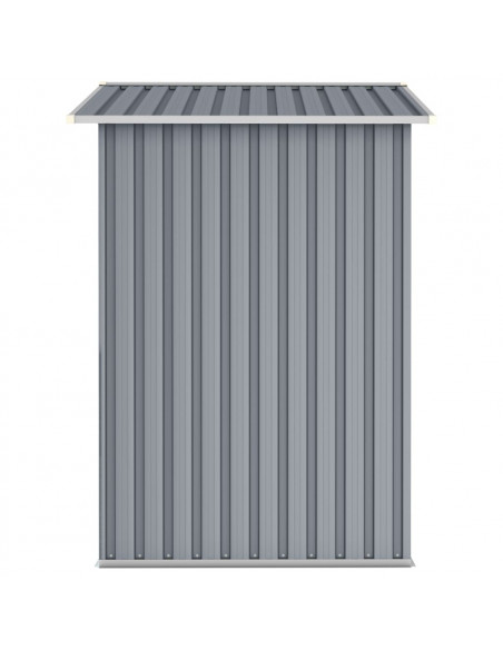 Capanno da Giardino Grigio 205x129x183 cm in Acciaio Zincato