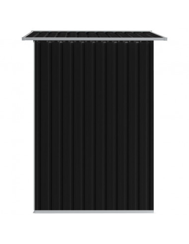 Capanno Attrezzi da Giardino Antracite Acciaio 204x132x186 cm