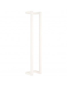 Portasciugamani Bianco 23x18x110 cm in Legno Massello di Pino 2