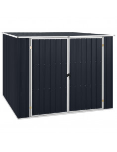 Capanno da Giardino Antracite 195x198x159 cm in Acciaio Zincato 2