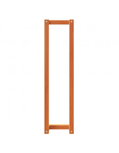 Portasciugamani Marrone Cera 23x18x90 cm Legno Massello di Pino