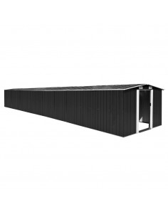 Capanno da Giardino Antracite 257x990x181 cm in Acciaio Zincato 2