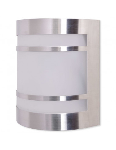 Luce da parete per esterno in acciaio inox