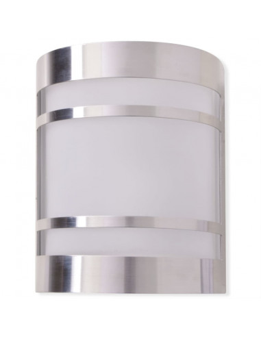 Luce da parete per esterno in acciaio inox