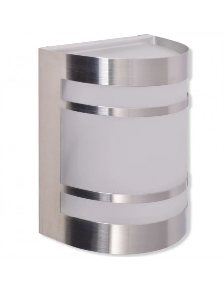 Luce da parete per esterno in acciaio inox