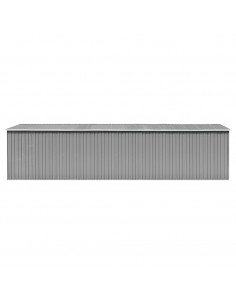 Capanno da Giardino Grigio 257x779x181 cm in Acciaio Zincato 2