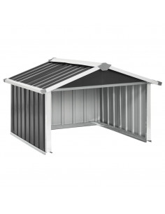 Capanno per Robot Tosaerba 92x97x63cm Acciaio Zincato Antracite 2