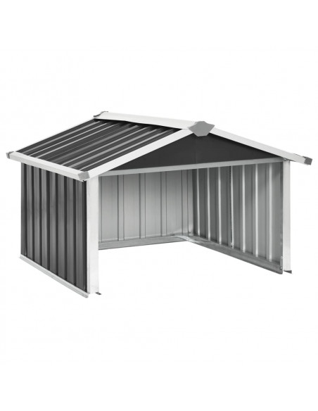 Capanno per Robot Tosaerba 92x97x63cm Acciaio Zincato Antracite