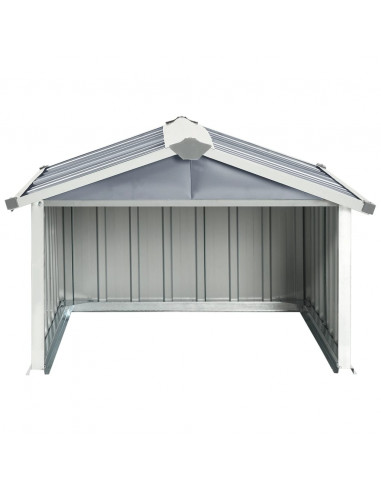 Capanno per Robot Tosaerba 92x97x63 cm Acciaio Zincato Grigio