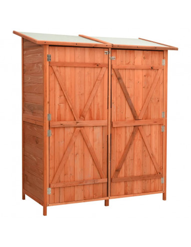 Capanno Attrezzi da Giardino 140x75x160 cm in Massello di Abete