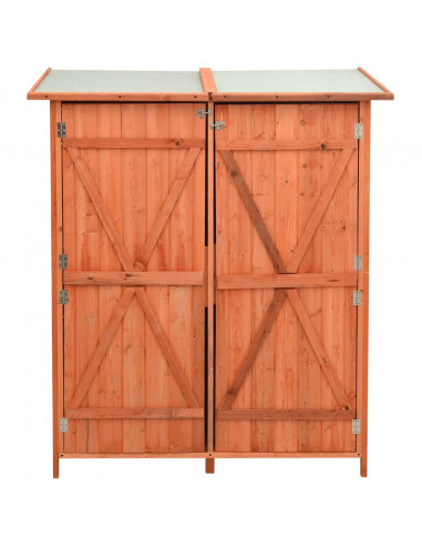 Capanno Attrezzi da Giardino 140x75x160 cm in Massello di Abete