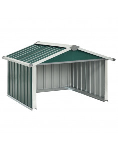 Capanno per Robot Tosaerba 92x97x63 cm Acciaio Zincato Verde 2