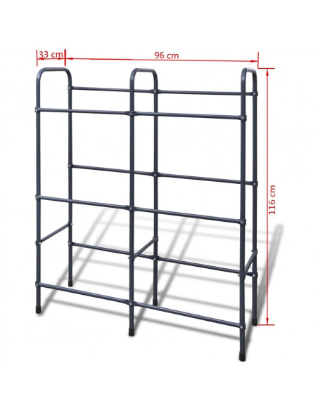 Scaffale in Acciaio per 6 Casse