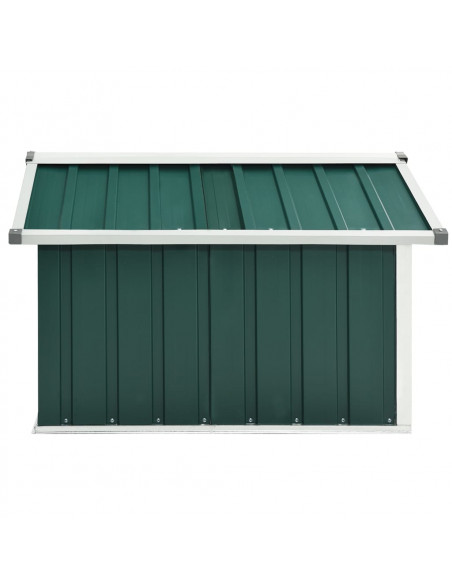 Capanno per Robot Tosaerba 92x97x63 cm Acciaio Zincato Verde