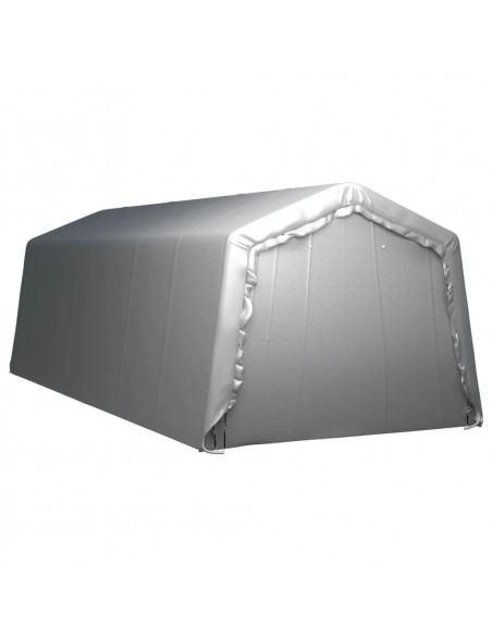 Tenda Capannone 300x750 cm Grigio Acciaio