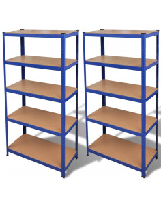 Strutture con Scaffali 2 pz 2