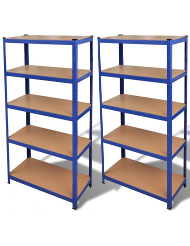 Strutture con Scaffali 2 pz