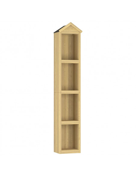 Capanno per Attrezzi da Giardino 40x33x222cm in Pino Impregnato
