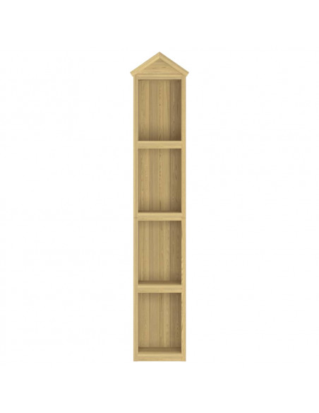 Capanno per Attrezzi da Giardino 40x33x222cm in Pino Impregnato