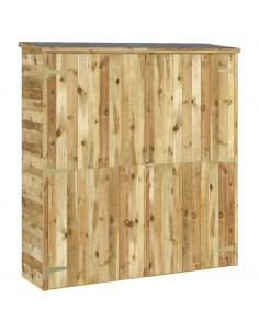 Rimessa Attrezzi Giardino 163x50x171 cm Massello di Pino 2