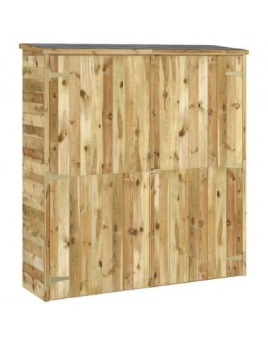 Rimessa Attrezzi Giardino 163x50x171 cm Massello di Pino