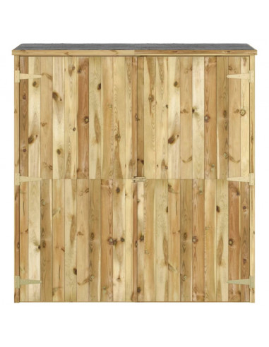 Rimessa Attrezzi Giardino 163x50x171 cm Massello di Pino