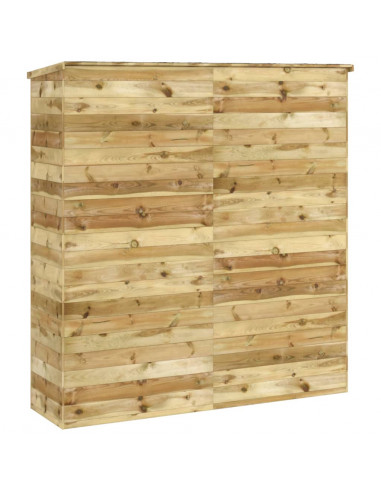 Rimessa Attrezzi Giardino 163x50x171 cm Massello di Pino