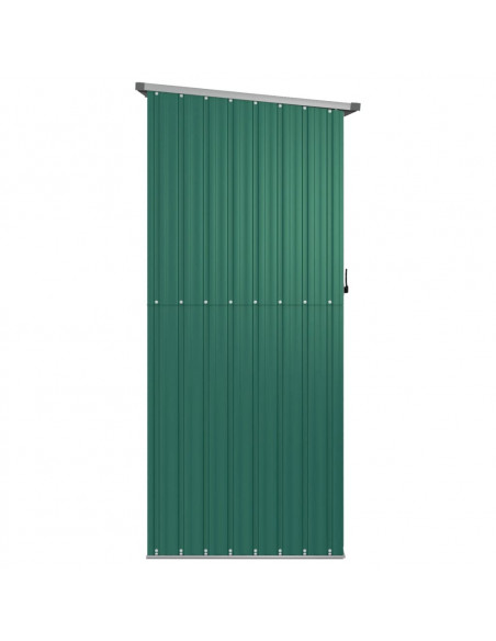 Capanno da Giardino Verde 180,5x97x209,5 cm in Acciaio Zincato